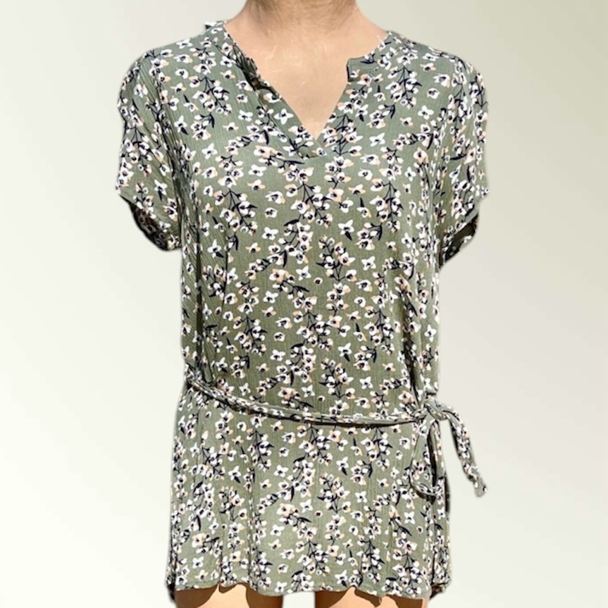 Full Moon Maternity Cap Sleeve Crinkle Blouse Sz M! Euc!